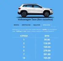 Volkswagen Taos в аренду на сутки - каршеринг Hello